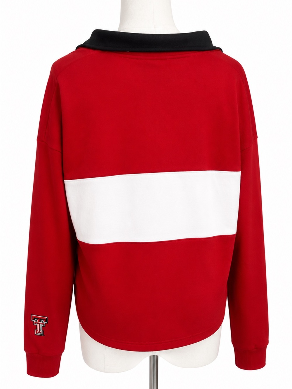 47 Brand Texas Tech Red Half-Zip and Embroidered Vintage Sweatshirt - Picture 2 of 4